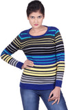 Spink Solid Round Neck Casual Women's Sweater