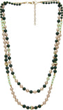 Galz4ever Two String Bead Alloy Necklace