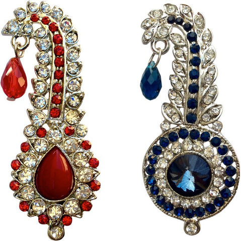 B-Fashionable Combo of Drop & Round Bead Kilangi Brooch