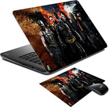 PRINT SHAPES Batman The Dark Knight Laptop Skin with Mouse pad Combo Set