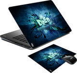 PRINT SHAPES Deep ambition Laptop Skin with Mouse pad Combo Set