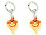 Singh Xpress Combo of 2 Naughty Angry Bird in Catapult - Key Chains - Car and Bike - Fancy - Accessories Rubber - - Valentines Special Carabiner