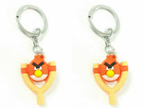 Singh Xpress Combo of 2 Naughty Angry Bird in Catapult - Key Chains - Car and Bike - Fancy - Accessories Rubber - - Valentines Special Carabiner