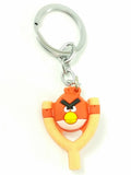 Singh Xpress Combo of 2 Naughty Angry Bird in Catapult - Key Chains - Car and Bike - Fancy - Accessories Rubber - - Valentines Special Carabiner
