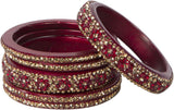 Siyas Collection Lac Cubic Zirconia Bangle Set