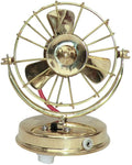 Unique Design Brass Fan With Adapater Showpiece  -  15 cm