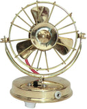 Unique Design Brass Fan With Adapater Showpiece  -  15 cm