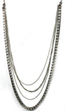 Envoy Elegance Alloy, Acrylic Necklace