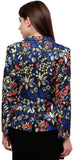 Pannkh Printed Single Breasted Casual Women's Blazer