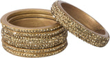 Siyas Collection Lac Cubic Zirconia Bangle Set