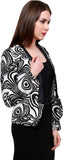 Pannkh Printed Single Breasted Casual Women's Blazer