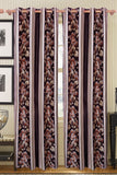 Furhome Polyester Multicolor Floral Eyelet Window & Door Curtain