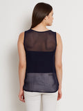 ANASAZI Casual Sleeveless Solid Women's Top