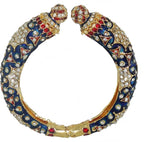 Anjan Brass Cubic Zirconia Yellow Gold Kada