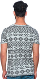 Nucode Geometric Print Men's Round Neck T-Shirt