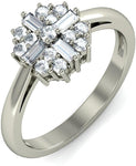BlueStone The Supra White Gold Diamond 18 K Ring
