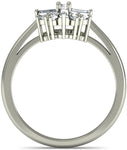 BlueStone The Supra White Gold Diamond 18 K Ring