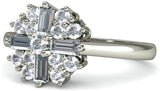 BlueStone The Supra White Gold Diamond 18 K Ring