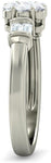BlueStone The Aru White Gold Diamond 14 K Ring