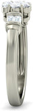 BlueStone The Aru White Gold Diamond 14 K Ring