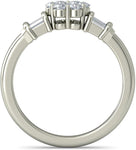 BlueStone The Aru White Gold Diamond 14 K Ring