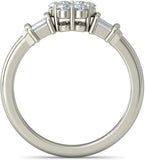 BlueStone The Aru White Gold Diamond 14 K Ring
