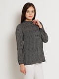 ANASAZI Casual Full Sleeve Printed Women's Top