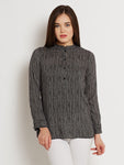 ANASAZI Casual Full Sleeve Printed Women's Top