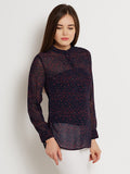 ANASAZI Casual Full Sleeve Printed Women's Top