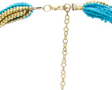 Galz4ever Tarq & Brown Seed Bead Alloy Necklace