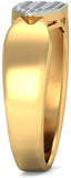 BlueStone The Ishaan Yellow Gold Diamond 18 K Ring