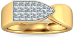BlueStone The Ishaan Yellow Gold Diamond 18 K Ring