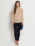 ANASAZI Casual Full Sleeve Striped Women's Top