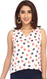 Enah Casual Sleeveless Printed Women's Top