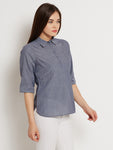 ANASAZI Casual 3/4 Sleeve Solid Women's Top
