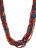 Galz4ever Multi Seed Bead Alloy Necklace