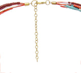 Galz4ever Four Layer Multi Bead Alloy Necklace
