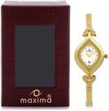 Maxima 22381BMLY Gold Analog Watch  - For Women