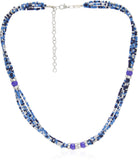 Galz4ever Blue Seed Bead Alloy Necklace