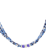 Galz4ever Blue Seed Bead Alloy Necklace