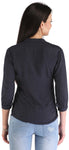 ZAIRE Casual 3/4 Sleeve Polka Print Women's Top