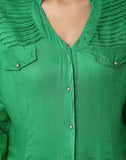 India Inc Women's Solid Casual Shirt