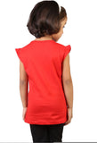 My Little Joy Casual Short Sleeve Printed Baby Girl's Top