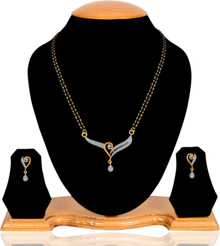 American Diamond Copper, Brass Jewel Set