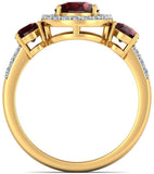 BlueStone The Jewel Bliss Yellow Gold Diamond 18 K Ring