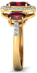 BlueStone The Jewel Bliss Yellow Gold Diamond 18 K Ring