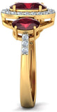 BlueStone The Jewel Bliss Yellow Gold Diamond 18 K Ring