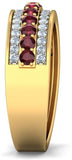 BlueStone The Fashion Finesse Yellow Gold Diamond 18 K Ring