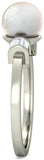 BlueStone The Beatrice White Gold Diamond, Pearl 14 K Ring