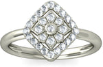 BlueStone The Dali White Gold Diamond 18 K Ring
